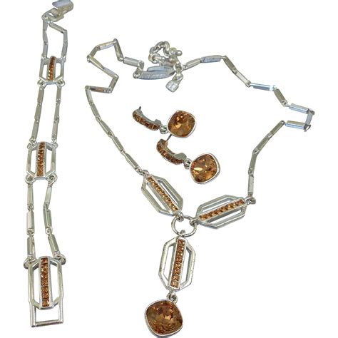 givenchy topaz and crystal necklace